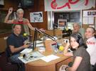 Meir and Nachum in radio studio